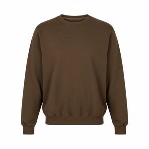 Carnoustie Mens Brown Crewneck Sweater Sweatshirt Pullover Large Comfort Casual